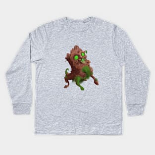 Wooden puppy Kids Long Sleeve T-Shirt